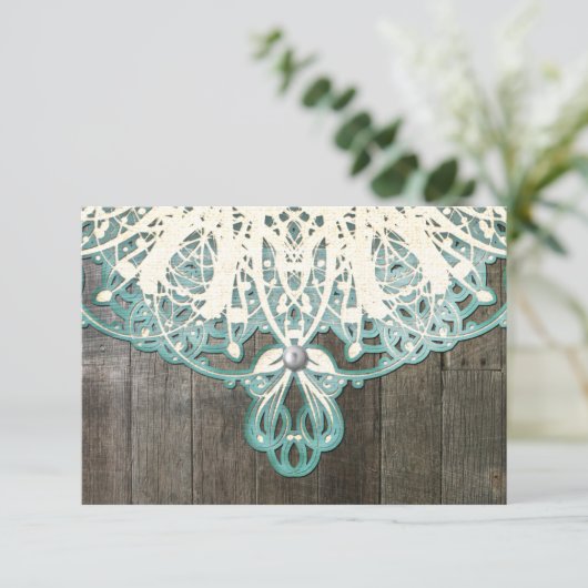 Deze landkaart met RSVP-kaart en Rustige RSVP-kaar RSVP Kaartje (Staand voorkant)