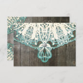 Deze landkaart met RSVP-kaart en Rustige RSVP-kaar RSVP Kaartje (Voorkant / Achterkant)