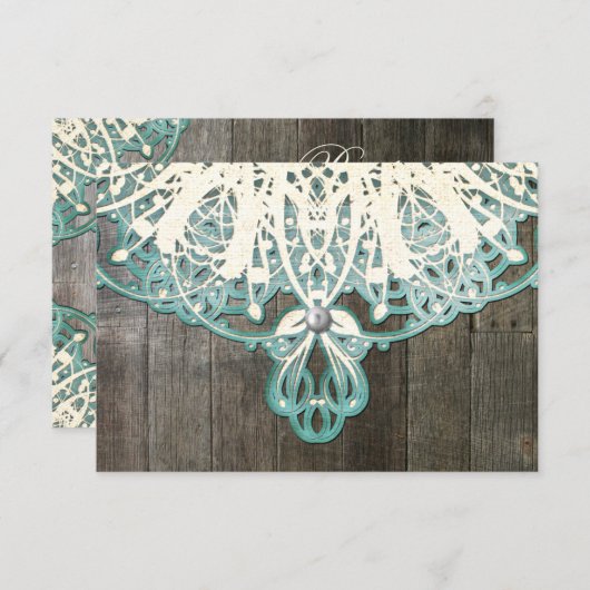 Deze landkaart met RSVP-kaart en Rustige RSVP-kaar RSVP Kaartje (Voorkant / Achterkant)