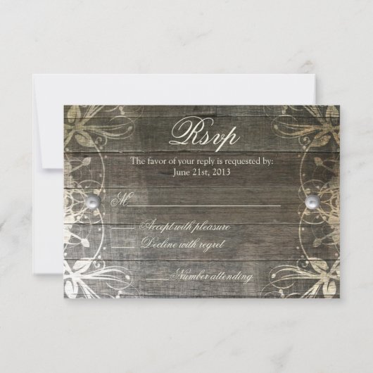 Deze landkaart met RSVP-kaart en Rustige RSVP-kaar RSVP Kaartje (Achterkant)