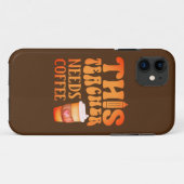 DEZE LEERKOPER HEEFT KOFFIE'S Coffieprijsopgave no Case-Mate iPhone Case (Achterkant (horizontaal))