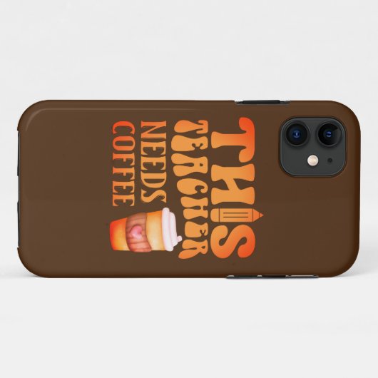 DEZE LEERKOPER HEEFT KOFFIE'S Coffieprijsopgave no Case-Mate iPhone Case (Achterkant (horizontaal))