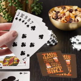 DEZE LEERKOPER HEEFT KOFFIE'S Coffieprijsopgave no Pokerkaarten