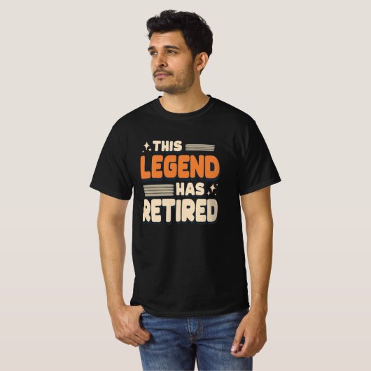 Deze legende heeft gepensioneerde grappige klassie t-shirt (Voorkant volledig)