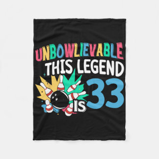 Deze legende is 33 Bowling 33e geboorte Fleece Deken