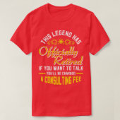 Deze legende is officieel in vrijheid gesteld t-shirt (Design voorkant)