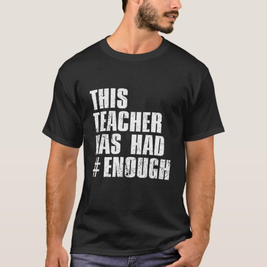 Deze leraar heeft genoeg Pistool-geweld gehad. T-shirt (Voorkant)