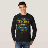Deze leraar heeft Geweldige kennis van studenten T-shirt (Voorkant volledig)