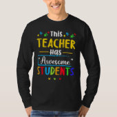 Deze leraar heeft Geweldige kennis van studenten T-shirt (Voorkant)