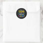 Deze leraar heeft Geweldige studenten Puzzle Autis Ronde Sticker (Tas)