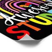 Deze leraar heeft Geweldige studenten Regenboogaut Poster (Hoek)