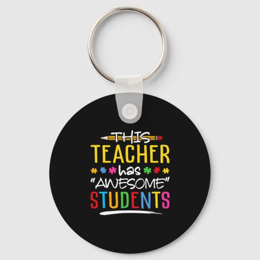 Deze leraar heeft Geweldige studenten Sleutelhanger (Voorkant)