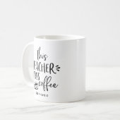 Deze leraar heeft koffie nodig Quote gepersonalise Koffiemok (Voorkant links)