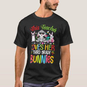 Deze leraar houdt van haar derde klas gebaren blij t-shirt