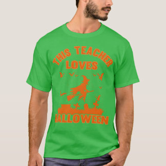 Deze leraar houdt van Halloween jongen T-shirt