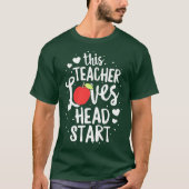 Deze leraar houdt van het begin van de kindertijd t-shirt (Voorkant)