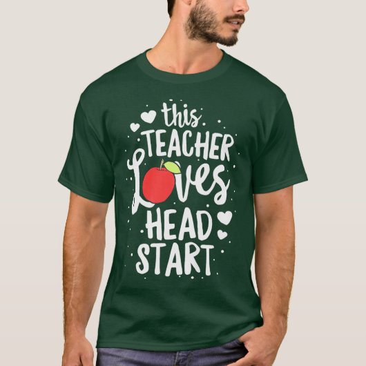 Deze leraar houdt van het begin van de kindertijd t-shirt (Voorkant)