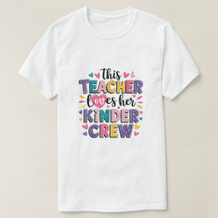 Deze lerares houdt van haar vriendelijker Valentij T-shirt