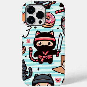 Deze leuke iPhone-hoes heeft speelse ninjakatten Case-Mate iPhone 14 Pro Max Hoesje