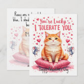 💘🐈Deze Liefde Tolereren Feestdagenkaart (Voorkant / Achterkant)