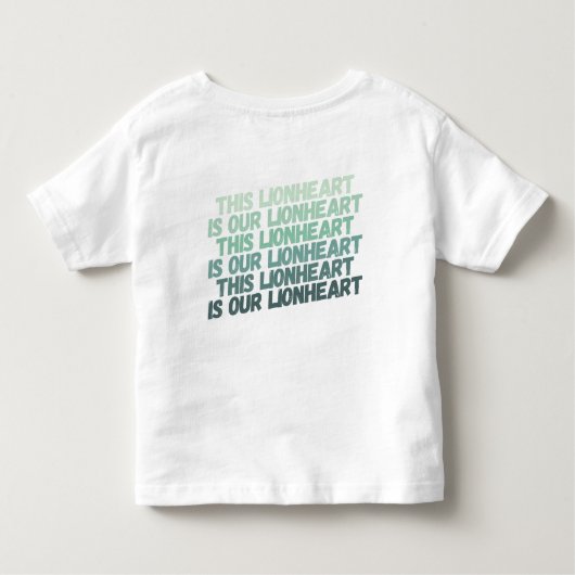Deze lionhart T-Shirt (Toddler) (Achterkant)