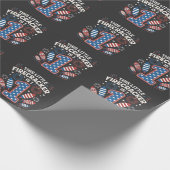 Deze Little Firecracker is 1 Verjaardag 4 juli Cadeaupapier (Hoek)