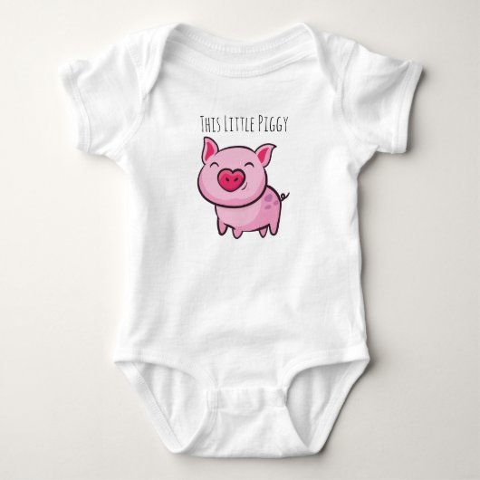 Deze Little Piggy Babyslaapzak Romper (Voorkant)
