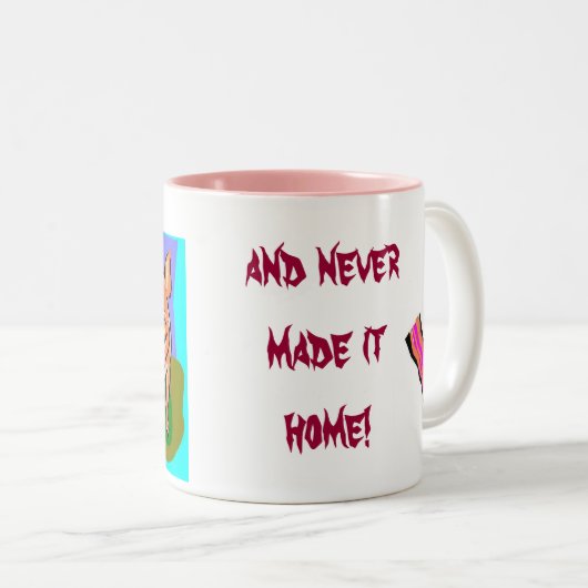 Deze Little Piggy pig/bacon ontbijt mok (Voorkant rechts)