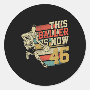Deze Ller Is Nu 46 Cadeau Voor 46e Verjaardag Sket Ronde Sticker