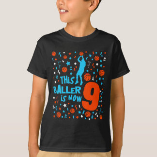 Deze Ller Is Nu 9 - Kinderen 9e Verjaardag Sketll T-shirt