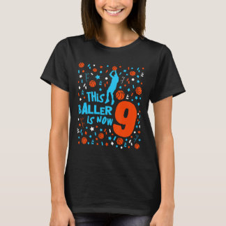 Deze Ller Is Nu 9 - Kinderen 9e Verjaardag Sketll T-shirt