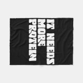 Deze maaltijd heeft meer eiwit liefhebber bodybuil fleece deken (Voorkant (Horizontaal))