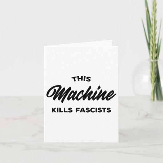 Deze machine doodt fascisten 1 kaart (Voorkant)