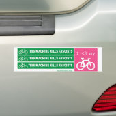 Deze machine doodt fascisten bumpersticker (Op auto)
