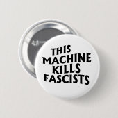 Deze machine doodt fascisten ronde button 5,7 cm (Voorkant /achterkant)