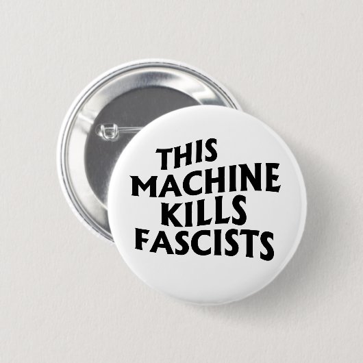 Deze machine doodt fascisten ronde button 5,7 cm (Voorkant /achterkant)