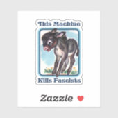 Deze machine doodt fascisten sticker (Vel)