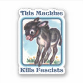 Deze machine doodt fascisten sticker (Voorkant)