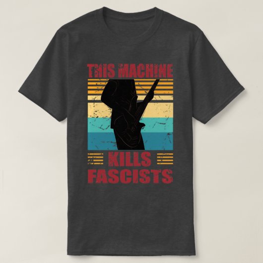 Deze machine doodt fascisten t-shirt (Design voorkant)