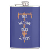 Deze machine doodt stress heupfles (Voorkant)