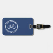 Deze machine draait op Bacon Bagagelabel (Voorkant horizontaal)