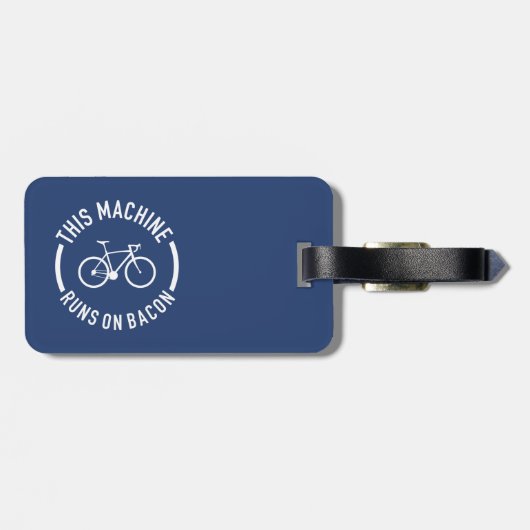 Deze machine draait op Bacon Bagagelabel (Achterkant horizontaal)