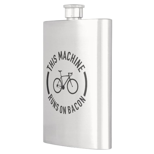 Deze machine draait op Bacon Flacon (Links)