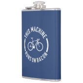 Deze machine draait op Bacon Heupfles (Links)