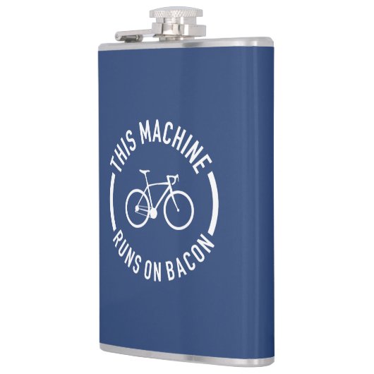 Deze machine draait op Bacon Heupfles (Links)