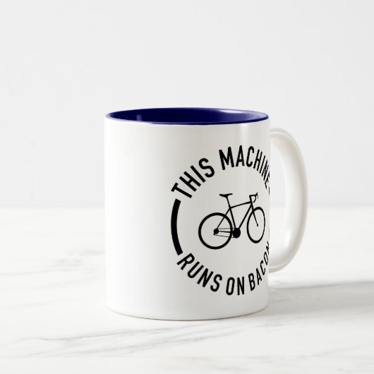 Deze machine draait op Bacon Tweekleurige Koffiemok (Voorkant rechts)