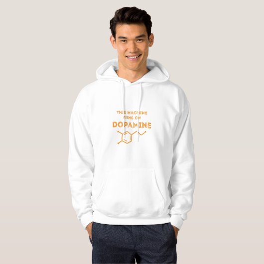 Deze machine draait op dopamine-ADHD-shirt Hoodie (Voorkant volledig)