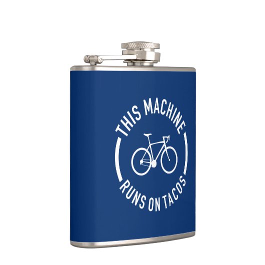 Deze machine draait op taco's heupfles (Rechts)