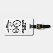 Deze machine geneest existentiële gevreesde fiets bagagelabel (Voorkant horizontaal)