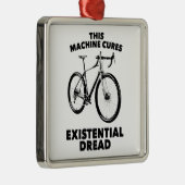 Deze machine geneest existentiële gevreesde fiets metalen ornament (Rechts)